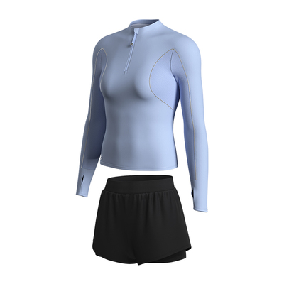 TOSWIM女士分体长袖防晒泳衣新款