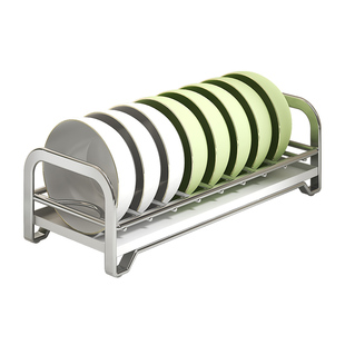 护家不锈钢碗碟收纳架碗盘架盘子碗筷沥水篮碗架沥水架厨房碗碟架