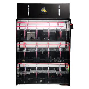 定制时代水族孔雀鱼系统缸鱼缸店房组缸繁殖雷龙底滤自动换水吸便