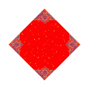 六品堂2026万年红福字红纸斗方加厚蜡染宣纸空白福字手写挥春纸春联斗方春节对联纸红纸自写福字