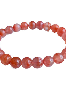 天然南红玛瑙手串草花意境百搭