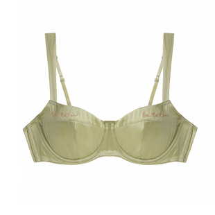 Creme自由系列法式真丝内衣女薄款刺绣文胸有钢圈小胸超薄胸罩