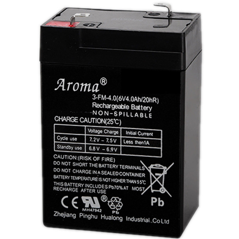 Aroma奥皇华龙儿童电动玩具摩托越野好来喜汽车蓄电池瓶配件6V4.5