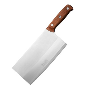 锋利斩切刀菜刀斩切两用40Cr13mov高碳钢花梨木柄一体刀锋利加厚