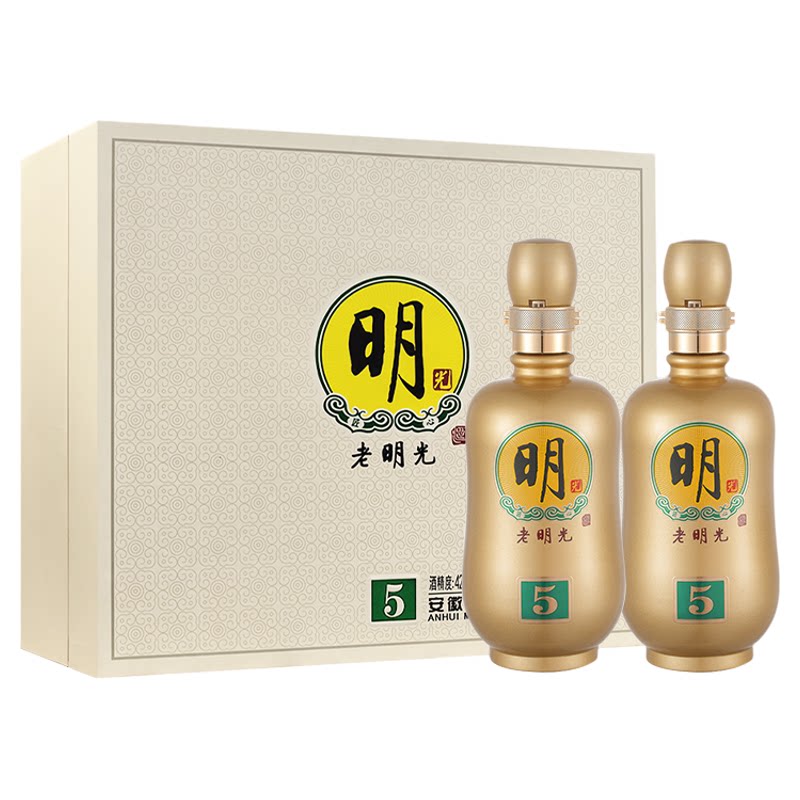 老明光酒明5酒礼盒42度450ml
