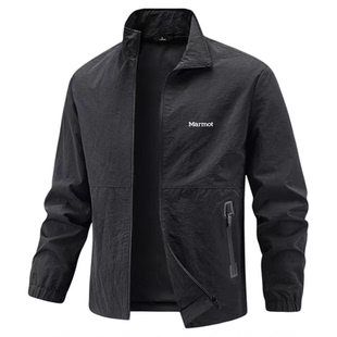 MARMOT土拨鼠软壳冲锋衣男春秋夹克抗皱防泼水风衣户外登山外套