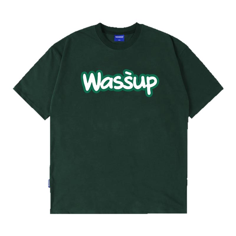 WASSUP国潮简约百搭情侣t恤短袖