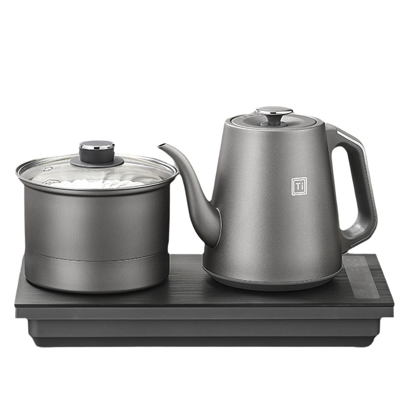 纯钛全自动上水电热烧水壶茶台泡茶专用煮茶器消毒柜嵌入式一体机