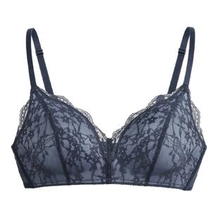 6IXTY8IGHT 68微聚拢上托蕾丝内衣女秋柔软无钢圈上薄下厚文胸罩