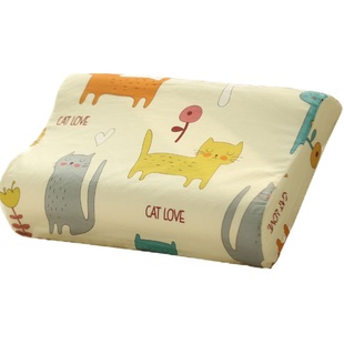 纯棉儿童乳胶枕套50X30宝宝婴儿记忆枕枕头套全棉44x27单人春秋