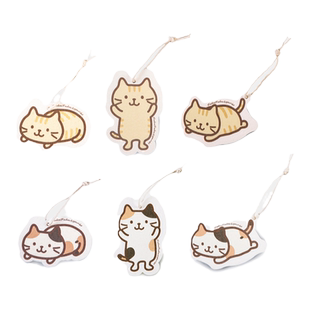 日本hapins猫咪压缩洗碗擦木浆棉厨房吸水洗锅海绵刷可爱耐用加厚