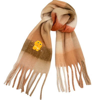 言仓水豚噜噜联名围巾秋冬保暖