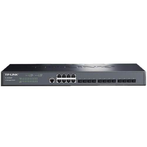 普联TP-LINK TL-SG5820F 全千兆三层光纤交换机8电12光口SFP端口汇聚网络核心层DHCP服务器VLAN云管理Web网管