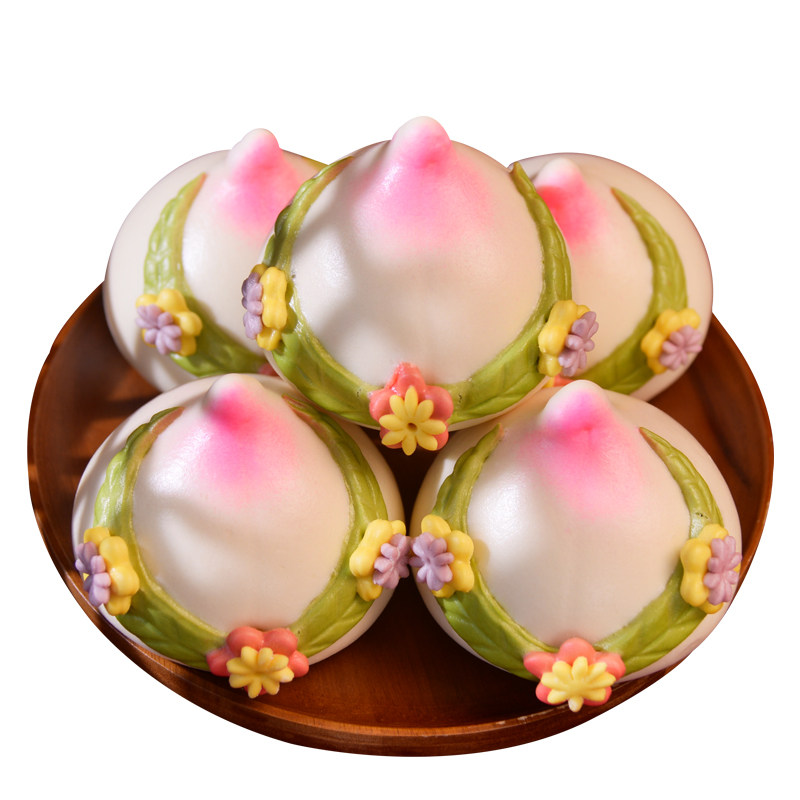 胶东花饽饽寿桃上供花样馒头