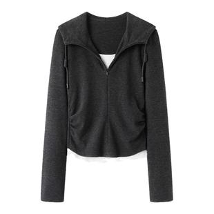 ariosea艾诺丝单官方旗舰店2025秋冬新假两件卫衣裤套装AR604114