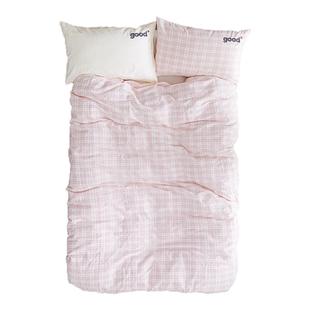 美好商店at home四件套{花间捕梦}全棉家纺床品色织条纹