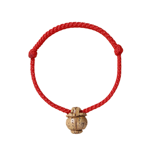 普陀山宝宝桃核红绳手链新生婴儿童压惊防惊吓桃篮手串护身符手绳