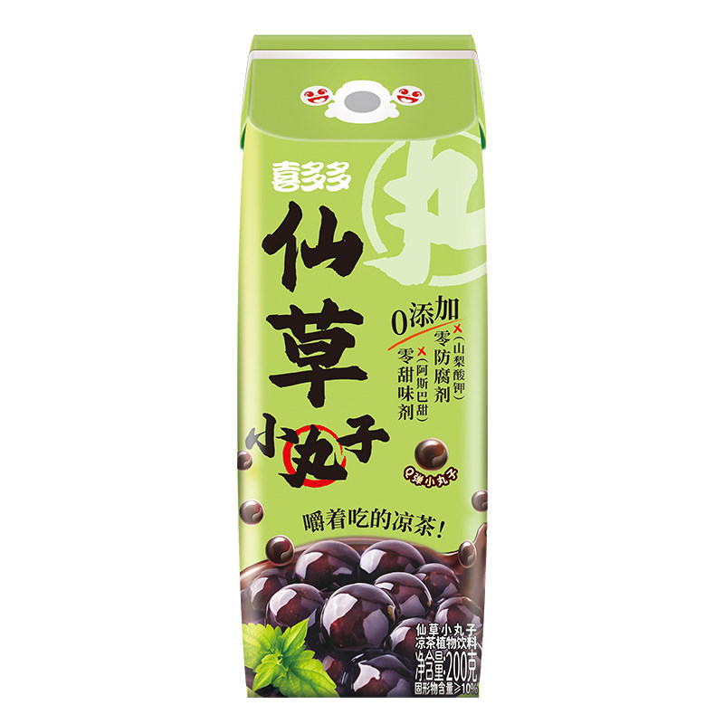 喜多多仙草小丸子植物草本饮料仙草凉茶即食烧仙草蜜小瓶装