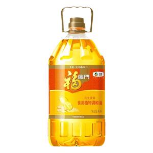 福临门花生原香调和油5L/桶 植物食用油健康油炒菜凉拌中粮家庭装