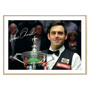 台球厅装饰画桌球俱乐部背景墙画斯诺克台球明星海报奥沙利文挂画