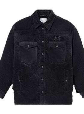 李宁正品外套冬季新款男子刺绣宽松保暖灯芯绒短款棉服AFMR459