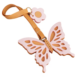 镂空大蝴蝶【墨染】原创纯手工头层牛皮定制包包挂件复古真皮车挂