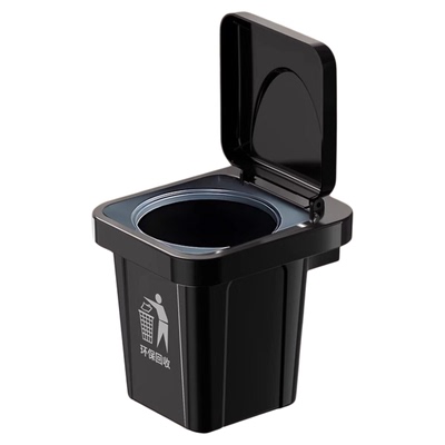 免打孔壁挂封闭式带盖垃圾桶家用