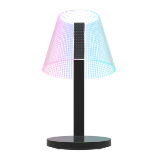 原创设计师小台灯卧室温馨彩光手机无线充电可调光调色阅读床头灯