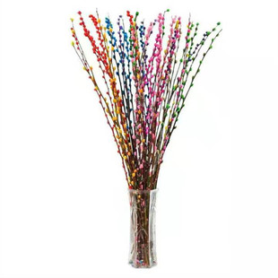 银柳真花鲜枝新年花年宵花卉招财柳条干花彩色柳枝富贵竹室内鲜花