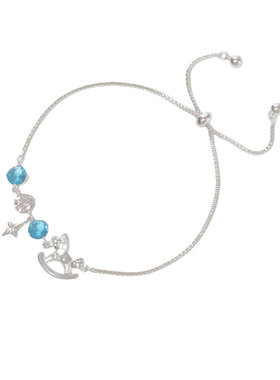 HOWEET碎冰冰木马项链手链银色