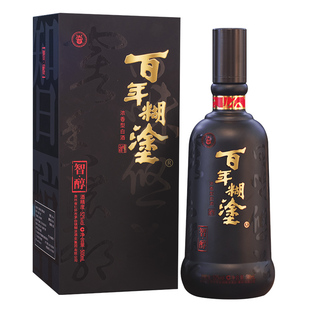 百年糊涂智醇礼盒52度浓香型500mL贵州高粱粮食宴会高度白酒送礼