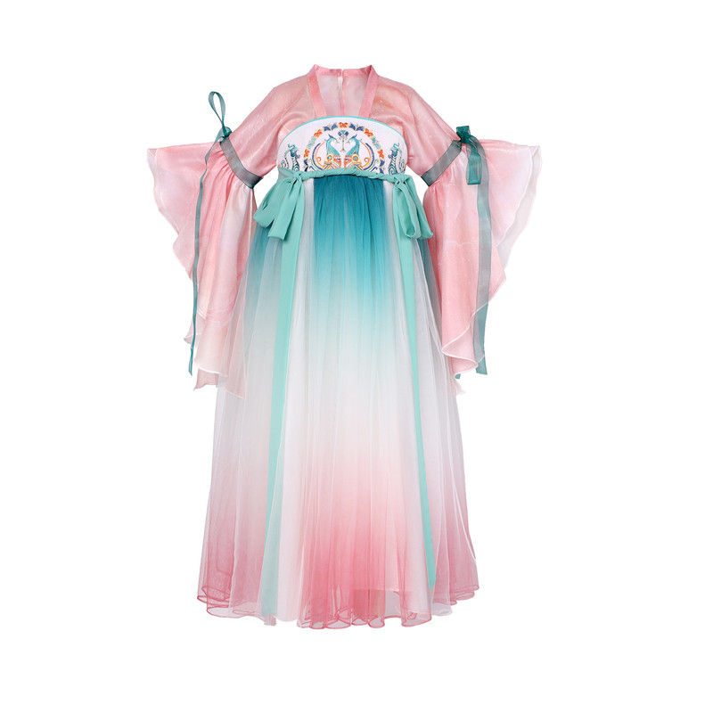 本格汉服女童夏款襦裙连衣裙