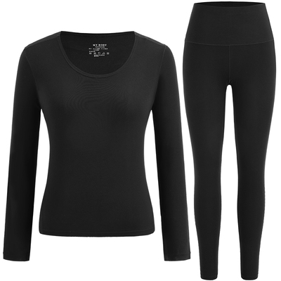 商场同款MYBODY冬季新款女士保暖内衣肌底衣基础圆领修身保暖套装