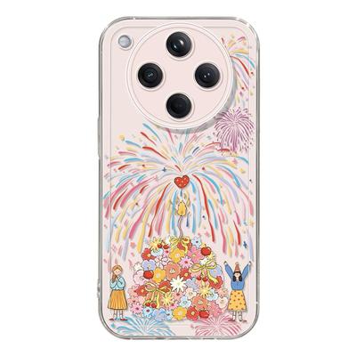 适用oppofindx8手机壳女款findx9pro保护套硅胶ultra全包防摔x7por透明外壳x6烟花女孩0pp0可爱x8pro新款软壳