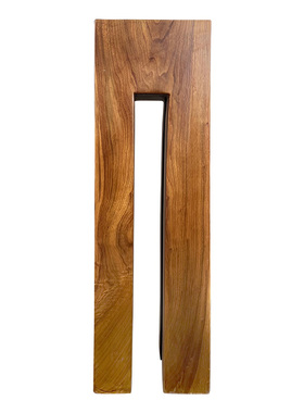 侘寂风实木墩造景方柱子底座摆件