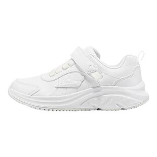 Skechers斯凯奇儿童小白鞋学生男女童运动鞋复古百搭慢跑鞋