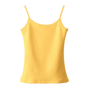 纯色细带小吊带背心女内搭外穿基础款棉质大码无袖修身上衣打底衫