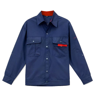 夏季薄款长袖工作服套装男士耐磨汽修车间工厂劳保服工装上衣定制