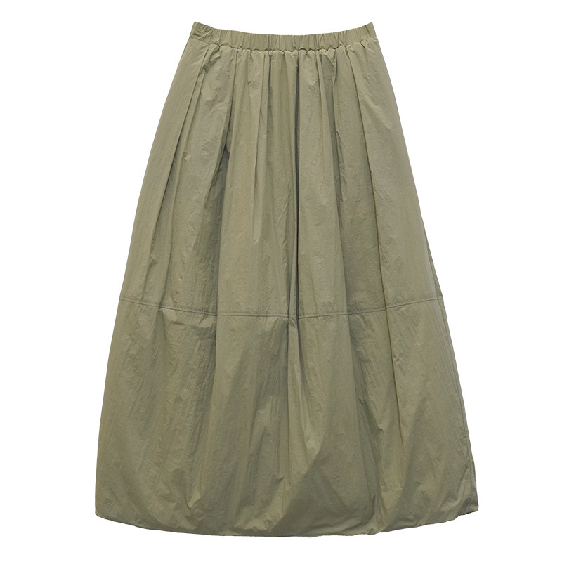 木子理想胖mm设计感屁帘夹棉半裙