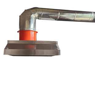 吸油烟风机饭店农村土灶不锈钢排烟罩白铁皮商用油烟罩定做出风口