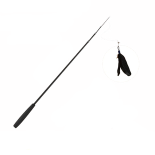 猫玩具长杆逗猫棒可伸缩羽毛自嗨幼猫钓鱼逗猫杆钢丝耐咬用品幼猫