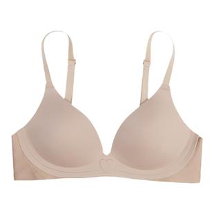 馨帮帮Bra 立体无痕一片式内衣女无钢圈侧收防下垂上托微聚拢文胸
