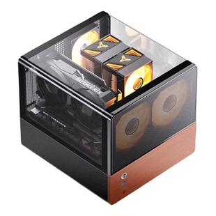 乔思伯V12黑色台式DIY主机组装三角洲行动游戏电脑整机245K/14600KF/14700KF/5070Ti/5060Ti游戏主机异形机箱