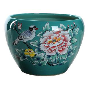 新款中国风陶瓷花盆特大号室内创意发财树网红陶瓷盆家用清仓特价