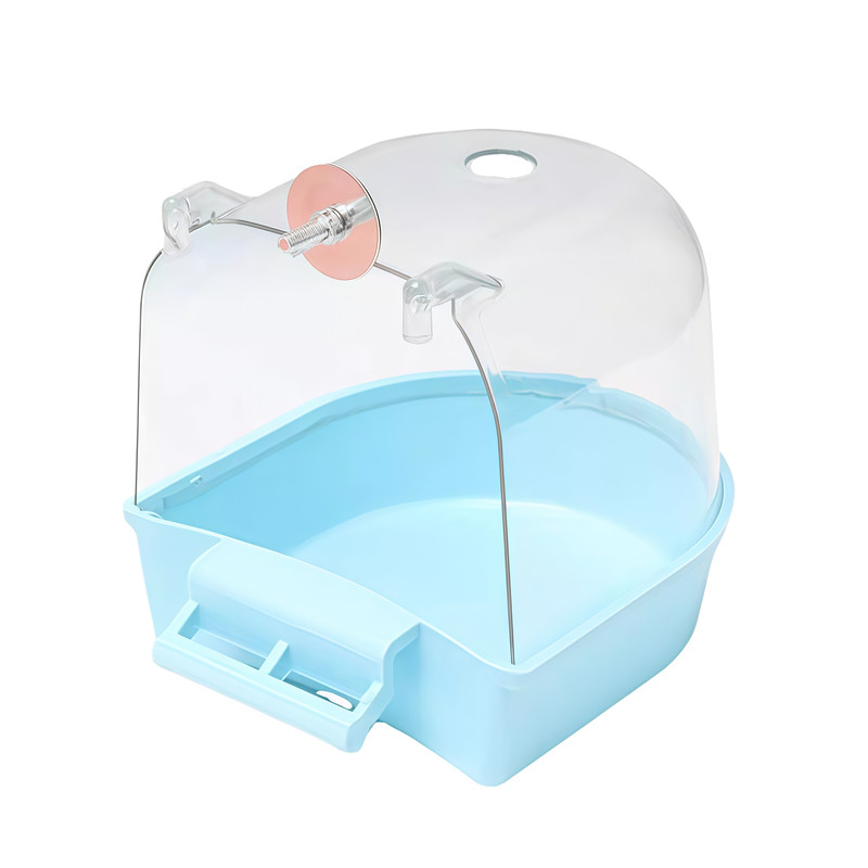 小鸟用洗澡盒透明大号沐浴盆八哥玄凤牡丹虎皮鹦鹉用品玩具洗澡器