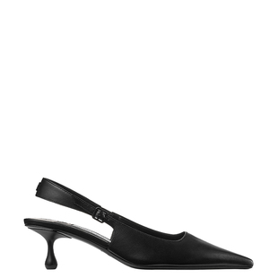 [礼物]JIMMY CHOO/AMEL 50 女士尖头浅口一字带后空高跟鞋凉鞋JC
