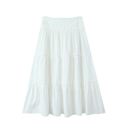 大码女装胖mma字半身蛋糕裙