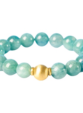 天然蓝绿晶手链女款国风