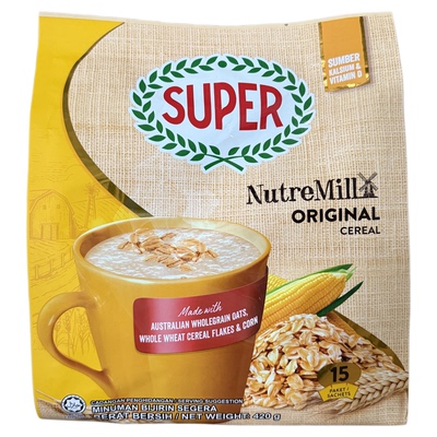 super超级麦片马来西亚原装进口少糖低糖糙米双倍经典麦片马版