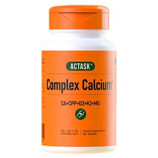 actask有机柠檬酸钙+d3+k2+镁+cpp孕妇成年女性青少年老年补钙片
